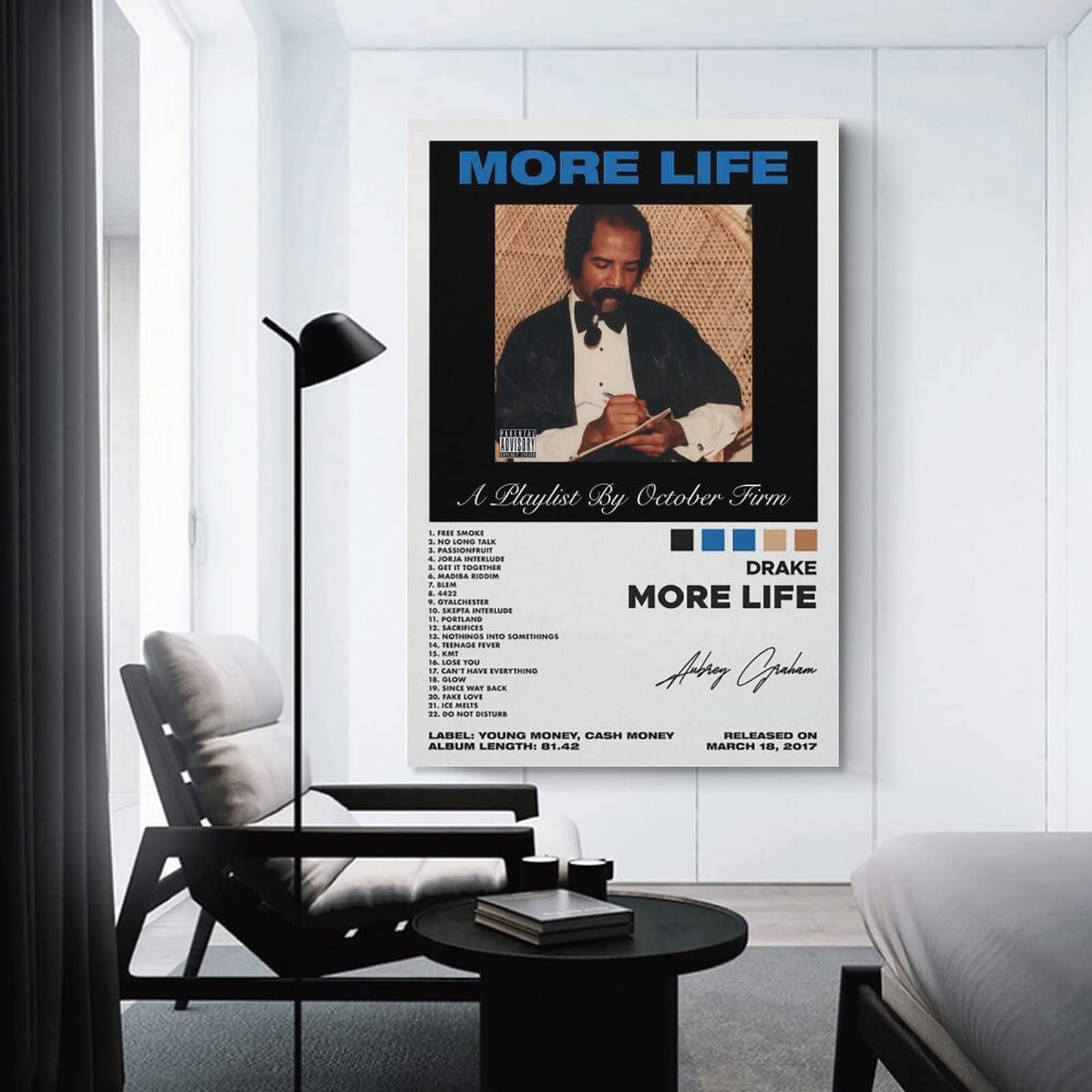 【額縁付き】 drake more life アルバムデザイン A2ポスター 額縁付き】 drake more life アルバムデザイン A2ポスター Drake